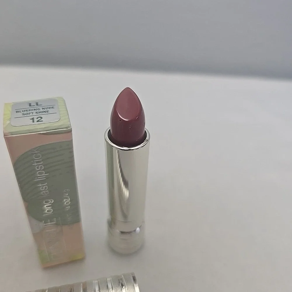 Clinique Long Last Lipstick 12 Blushing Nude Soft Shine 0.14 oz 4g